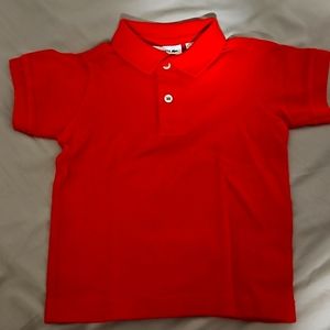 Lacoste polo shirt, size 2, red.